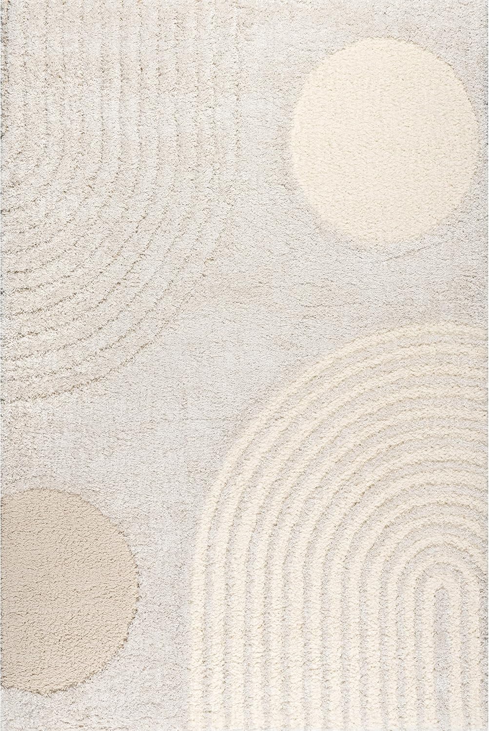 nuLOOM Gloria Abstract Shag Accent Rug, 3x5, Beige
